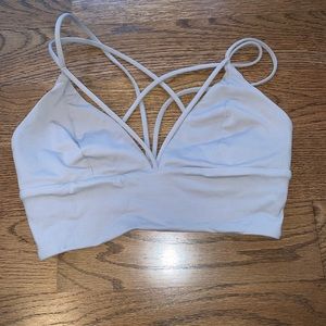 LULULEMON SIZE 4 grey sports bra